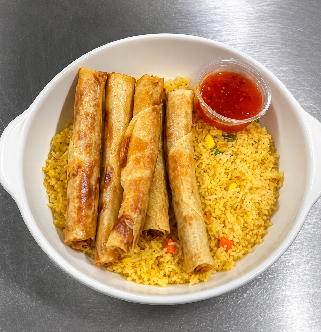 Spring Roll Rice Bowl