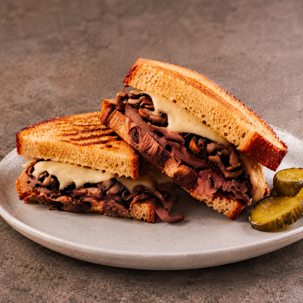 Roast Beef Mushroom Melt