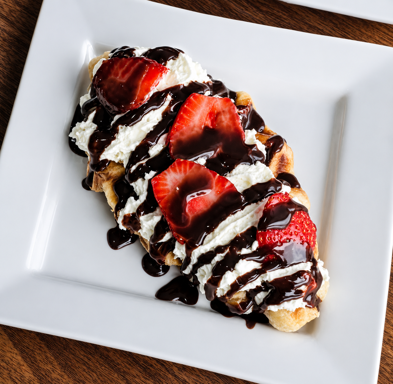 Nutella Strawberry Croffle